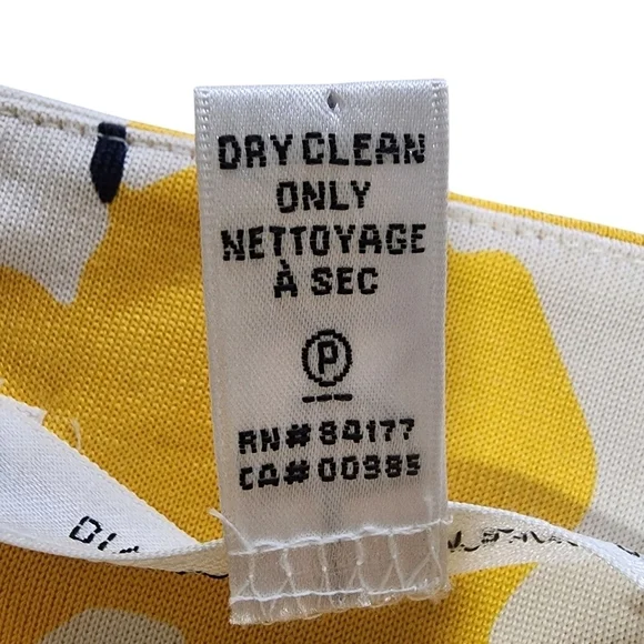 Diane Von Furstenberg Floral Wrap Dress in Yellow and Navy - 6 - Picture 7 of 7